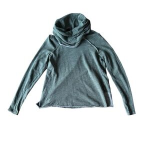 Free People Beach OS Green Cowl Neck Sweater Long Sleeve Top